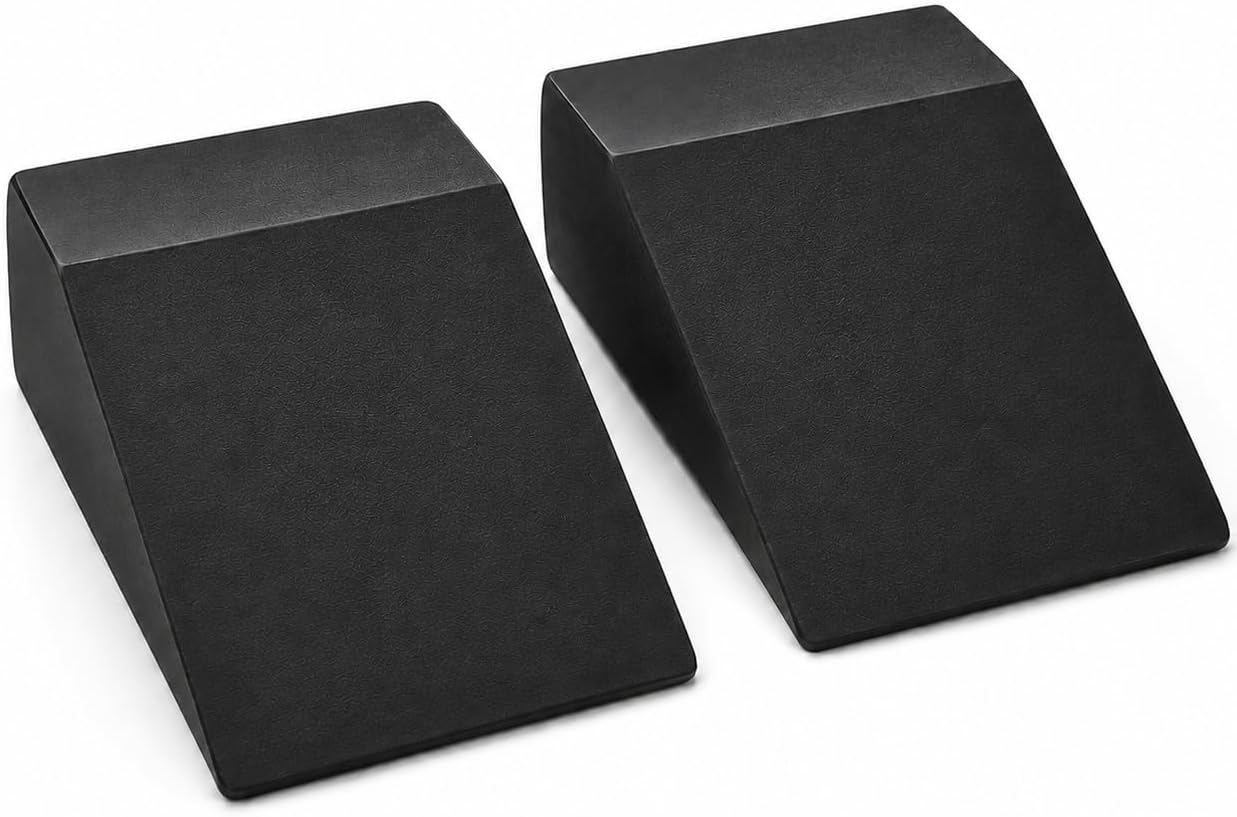 KALUHA Squat Wedge 2-Pack | 2.9" Heel Elevated Slant Board for Deeper Squats & Ankle Mobility | Non-Slip Foam Wedge Blocks for Weightlifting, Calf Stretching & Home Gym