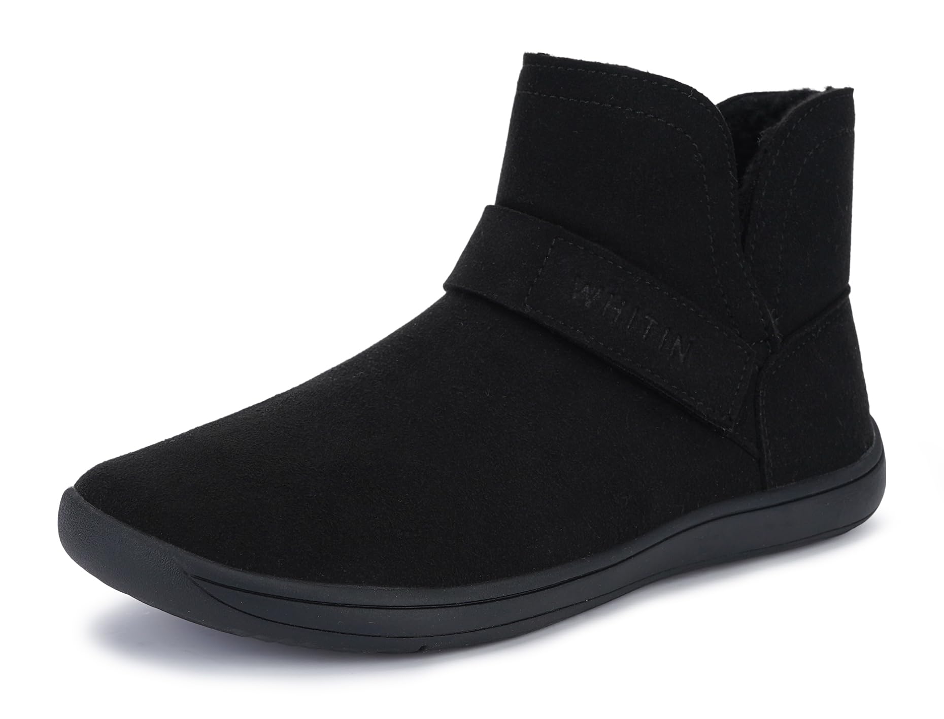 WHITINWomen's Wide Toe Box Warm Ankle Boots | Minimalist Barefoot | Zero Drop