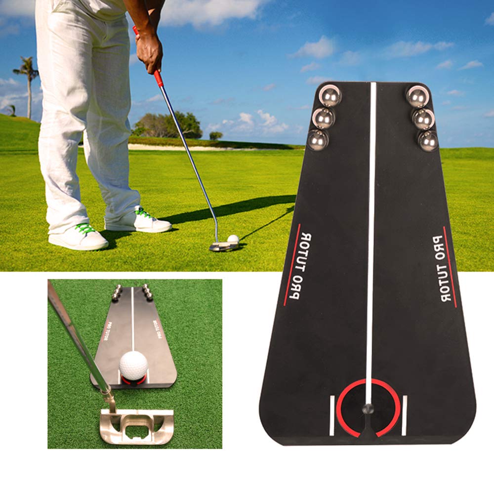 Nowy korepetytor gry w golfa z bezpłatnym etui na zamek błyskawiczny, akcesoria golfowe, trener do gry w golfa, pomoc treningowa do gry w golfa, pomoc w ustawieniu lusterka golfowego, pomoc