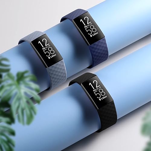 Miniatura 7 de Wepro Correa compatible con Fitbit Charge 4 bandas para mujeres y hombres, compatible con correas Fitbit Charge 3, correa de repuesto deportiva