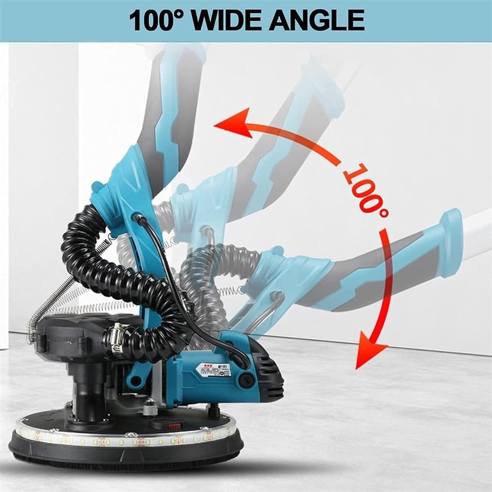 Amazon.com: Lijadora eléctrica de paneles de yeso, lijadora eléctrica de  1800 W con 20 discos de lijado, con colector de polvo al vacío, lijadora de  pared de 5 velocidades variables de 1000-2100