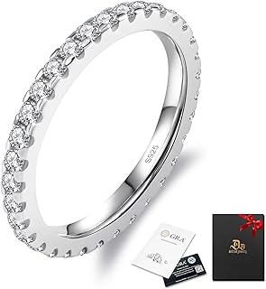 Moissanite Moissanite Eternity Ring Set