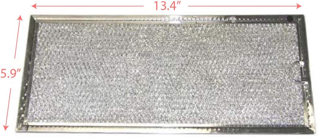 Nispira Grease Filter Compatible with GE Microwave Range Hood WB06X10596, 2 Filters