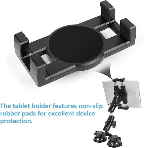 Miniatura 4 de Soporte universal para iPad para camióncoche, ventosas súper fuertes Soporte de parabrisas para iPad Mini Air, iPad Pro 13 12.9 11, Galaxy Tab,