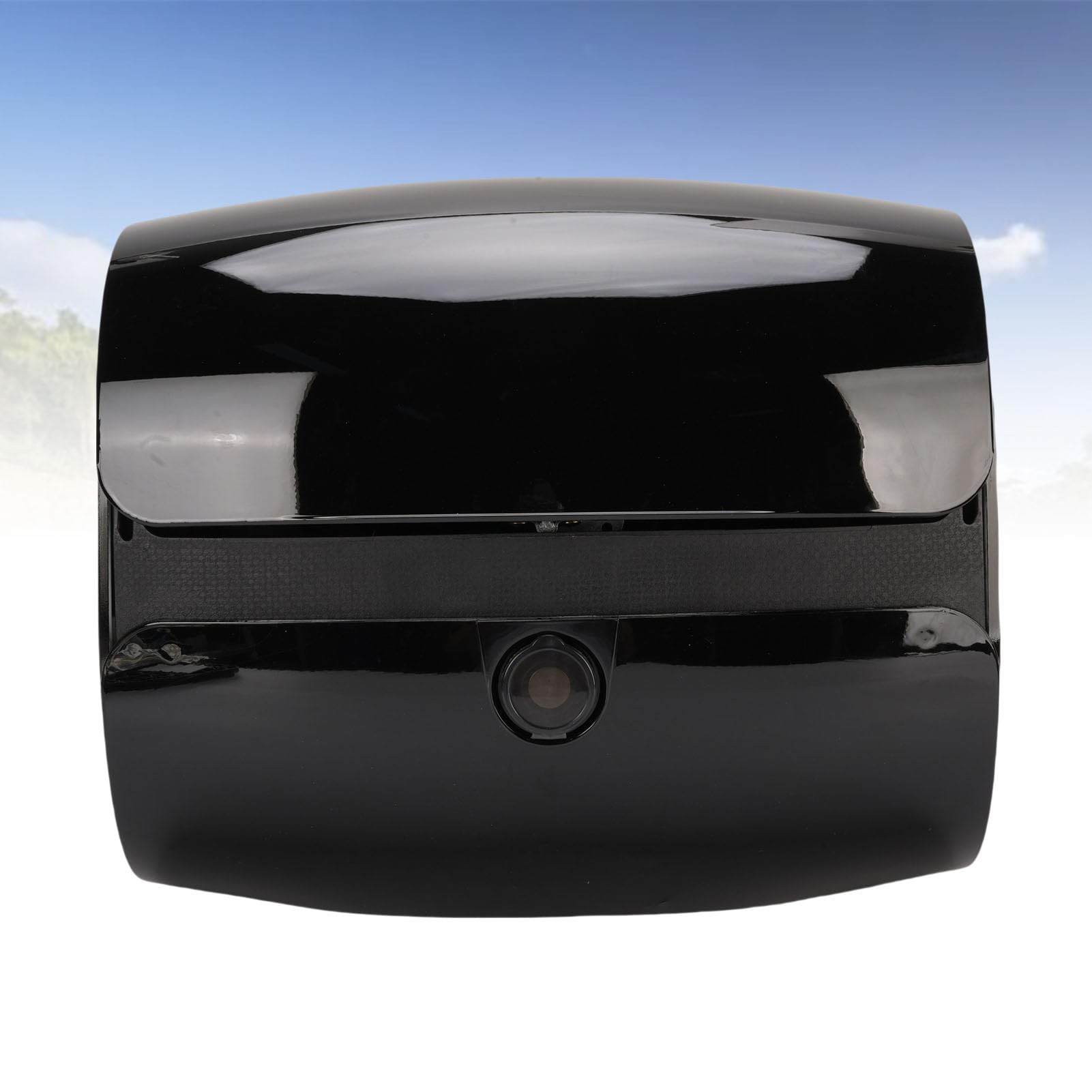 Bauletto Posteriore per Moto Soluzione di Stoccaggio in ABS Leggero e di Grandi Dimensioni da 32 Litri per Lunghi Viaggi (Nero lucido)