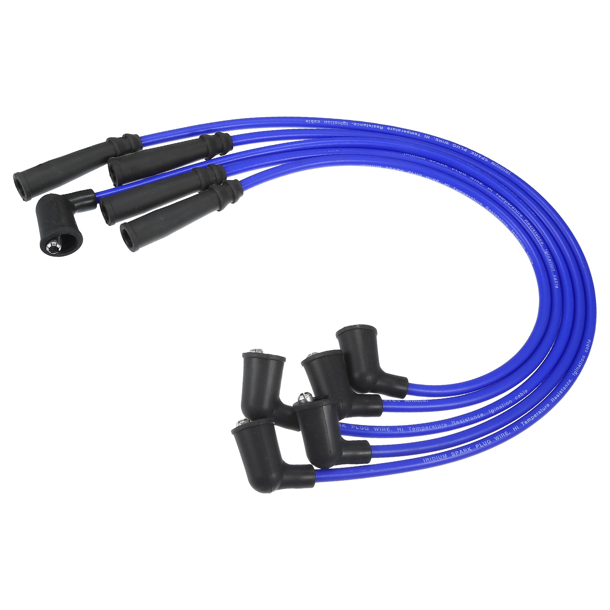 QUARKZMAN Cavi Bobina Candele per Accensione, Cavo Fili Bobina Candele 7mm Adatto per Toyota Corolla Tercel Land Cruiser No.9091922133/9091921362/9091922147 - Confezione da 5
