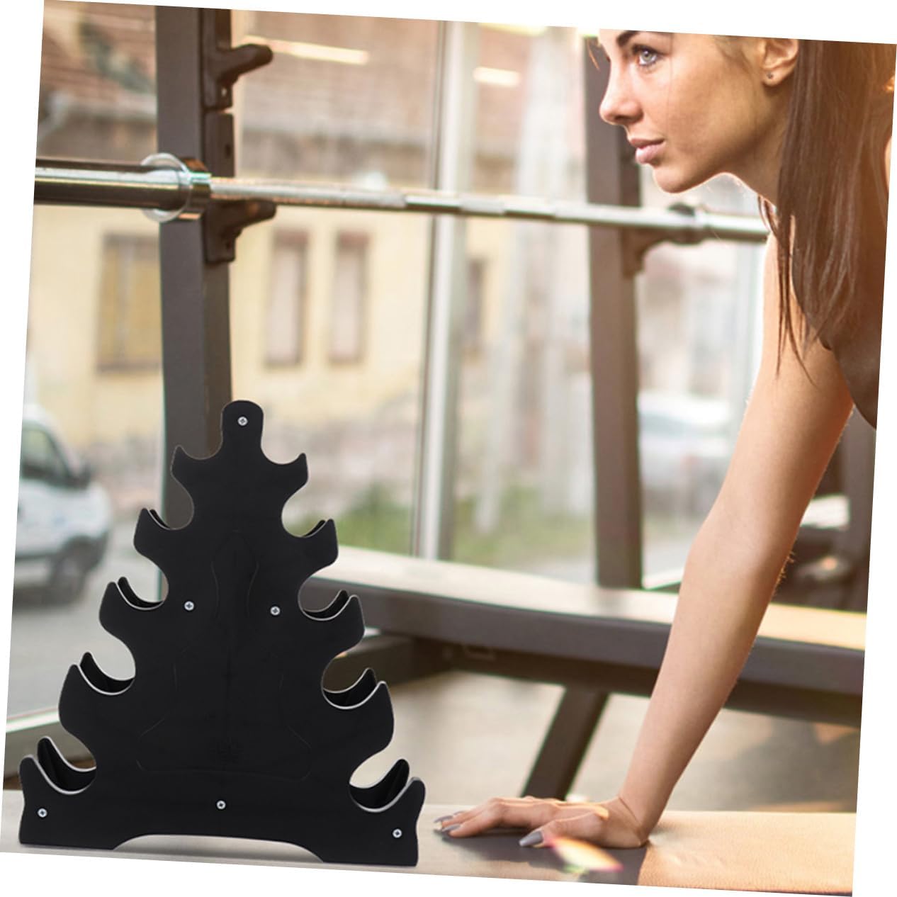 2pcs Multi Dumbbell Rack Weight Holder for Home -saving Vertical Storage for Dumbbells Design High Load Capacity