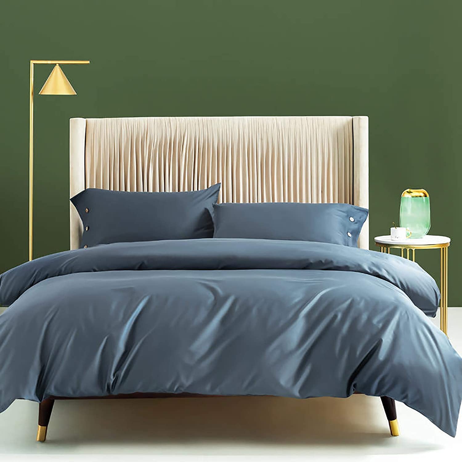 MGEMJMJ 100% Solid Color Egyptian Cotton Duvet Cover,Luxurious Super Soft Quilt Cover,Hotel Level Premium Breathable Comforter Cover(Size:220x240cm(87x94inch),Color:C)