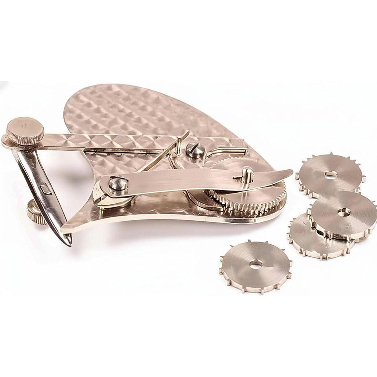Vintage Precision Dotting Pen Set: The Blueprint Drafting Tool - Mechanical Gear Train Ruling Pen with 4 Interchangeable Dotting Wheels, Technical Drawing for Architects & Designers (#B)