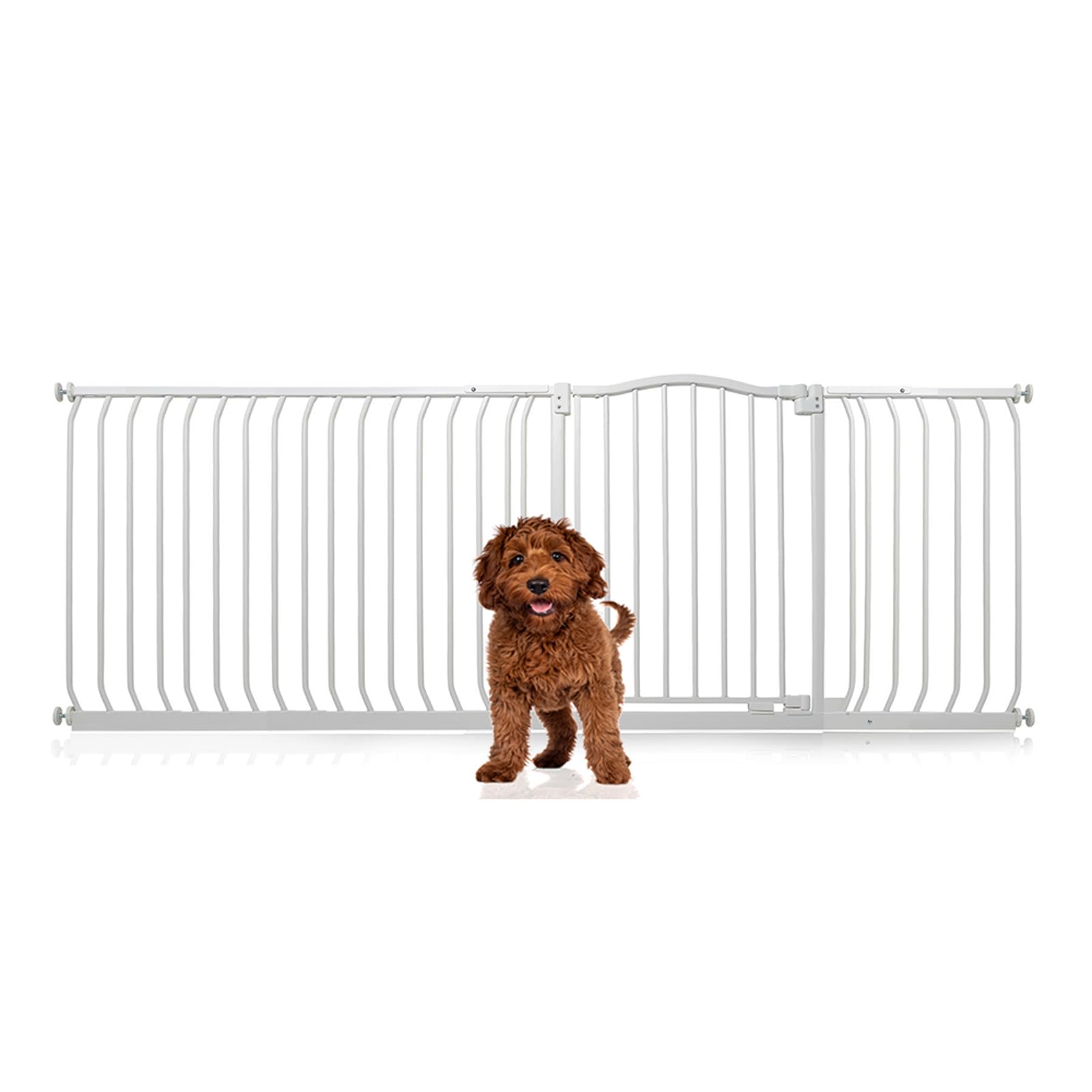 Bettacare Curved Top Dog Gate, 161cm - 170cm, Matt Black, Pressure Fit Pet Gate for Puppy and Dog, Easy Installation — view 77