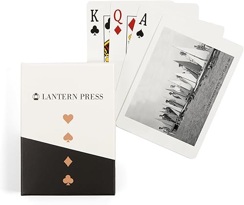 Lantern Press Ballard, Seattle, WA, Golden Gardens Model Yacht Club (52 cartas de juego, baraja de cartas de tamaño póquer con Jokers)