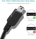 5.9FT PS3 Controller Charger Cable Compatible with PlayStation 3 Controller, Mini USB Data Charging Cord for PlayStation 3/ PS3 Slim/PS Move Controllers, TI84 Plus CE, Camera, MP3 Player