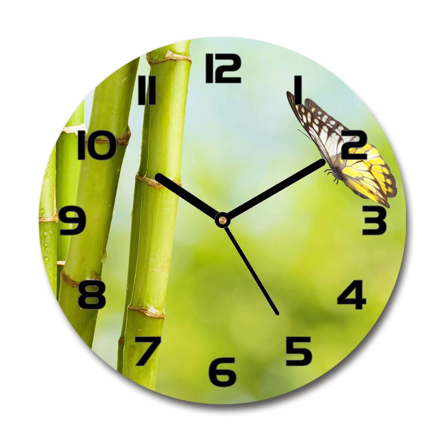 Horloge en Verre Impression Haute Définition Tulup Sécurité Silencieuse