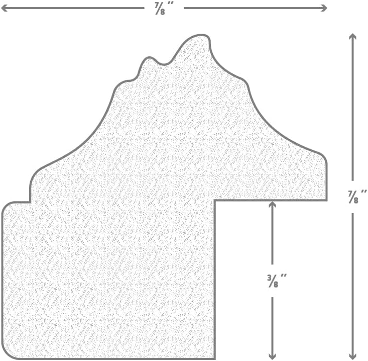 Craig Frames Whittemore, 4x6 Picture Frame, Dark Cherry Red