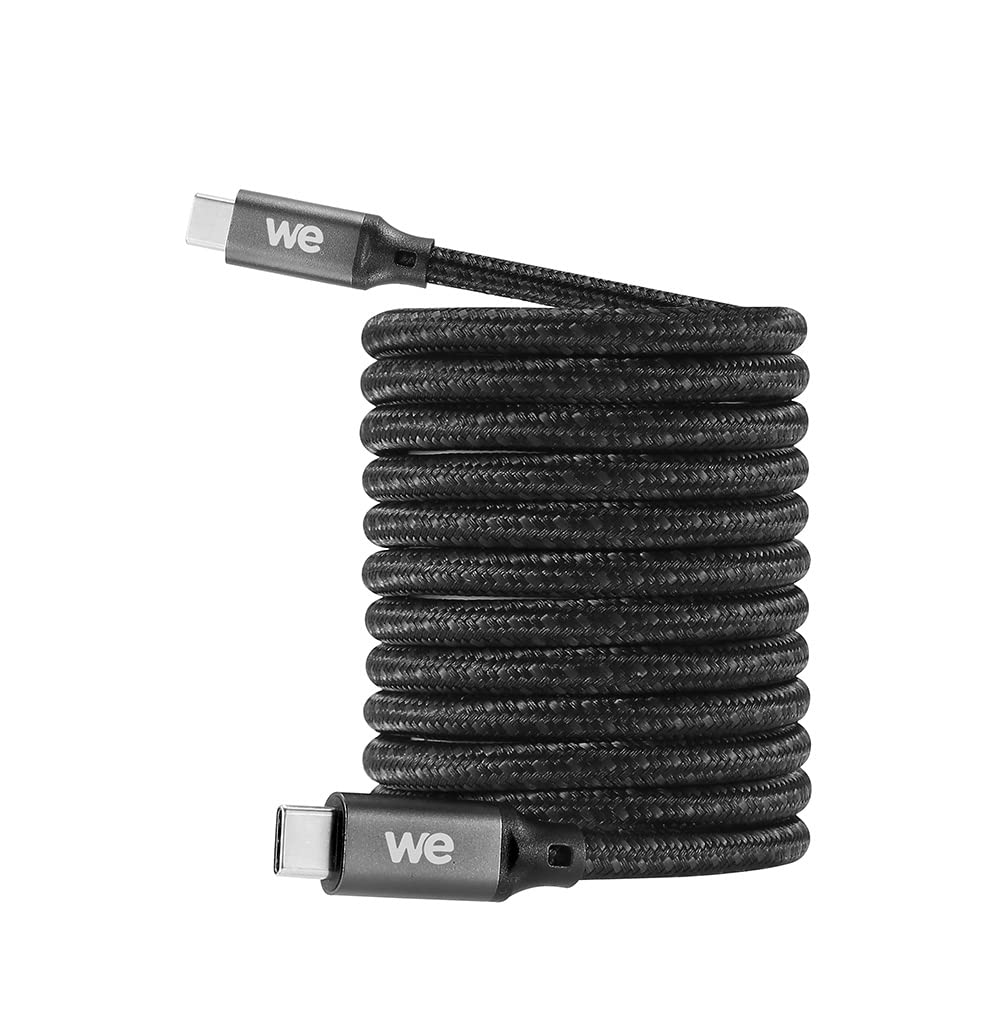 WE Cavo USB C a USB C Ricarica Rapida 3A 60W Cavo USB Tipo C USB 3.2 Gen 1 Nylon Intrecciato Ultra Resistente Lunghezza 2M