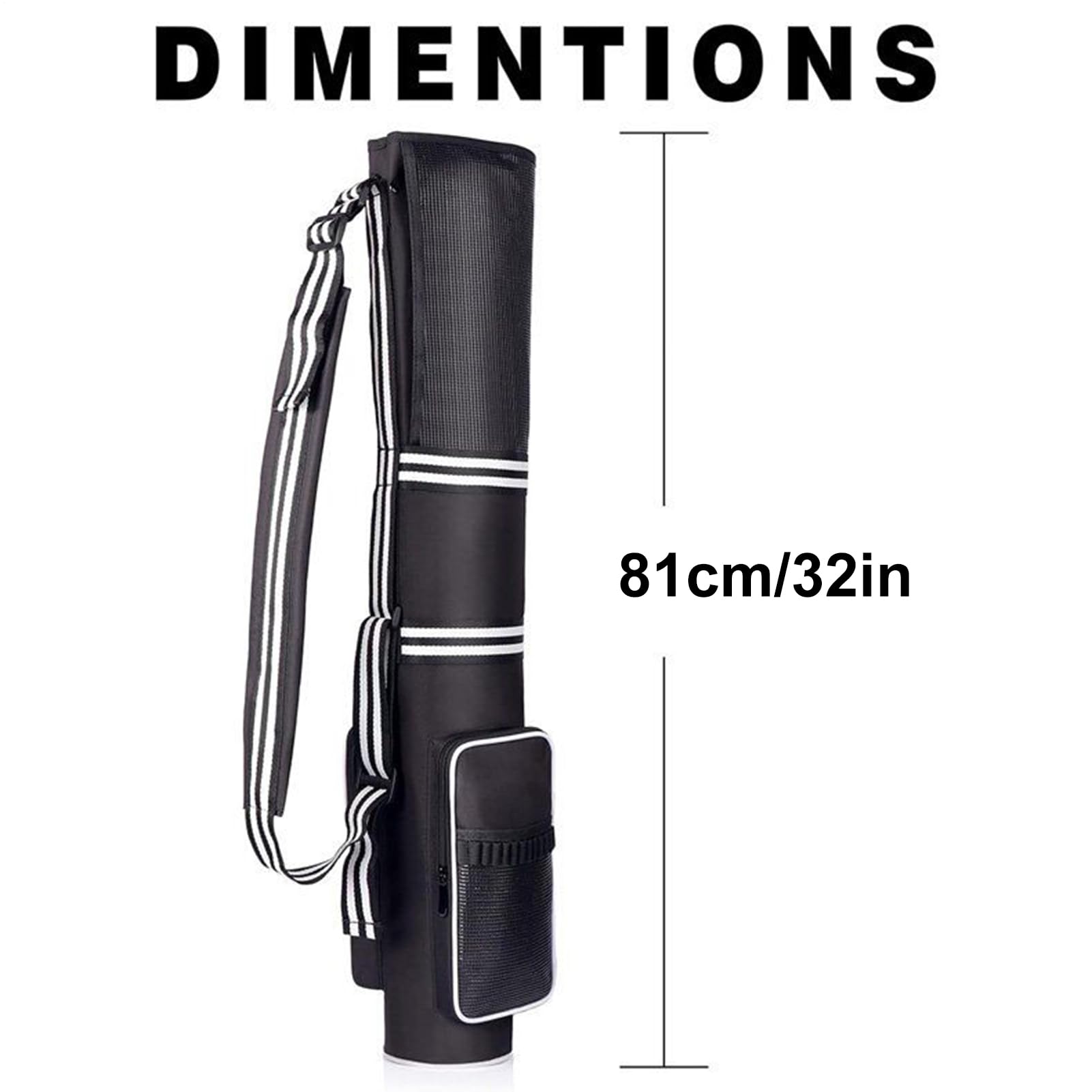 Sacs de transport de golf pour homme, sac de balle de golf | Organiseur pliable et étanche pouvant contenir 3 à 9 bâtons pour adultes, adolescents, débutants, avion, voyage, chariot, entraînement