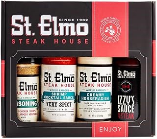 Steak House Gift Box (Steak Sauce, Creamy Horseradish, Cocktail Sauce, Seasoning)