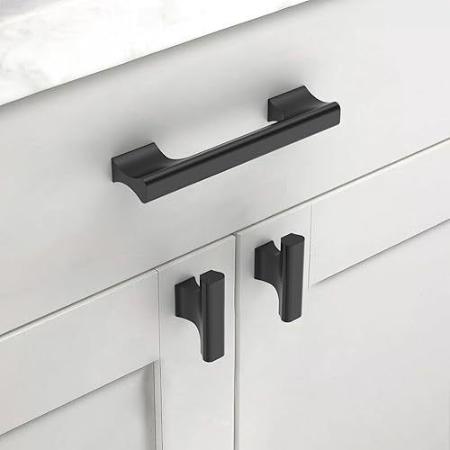 Miniatura 9 de Asidrama Paquete de 10 manijas de gabinete de cocina de níquel satinado cepillado de 5 pulgadas (5.039 in), tiradores de gabinete, accesorios de
