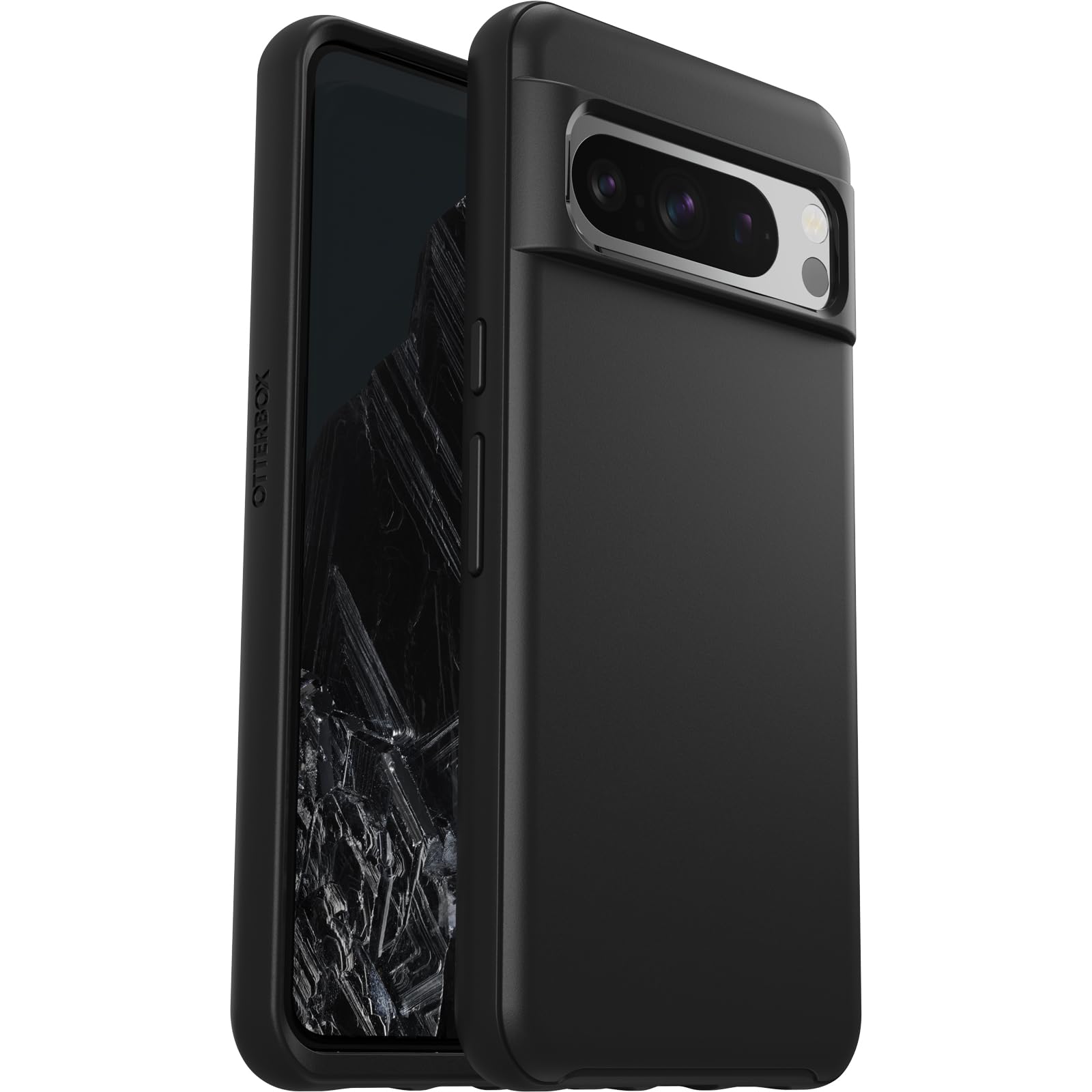 Cover per Google Pixel 8 Pro OtterBox Symmetry, resistente a shock e cadute fino a 2 metri, sottile, testata 3x norme MIL-STD 810G, Nero, Senza Retail Package