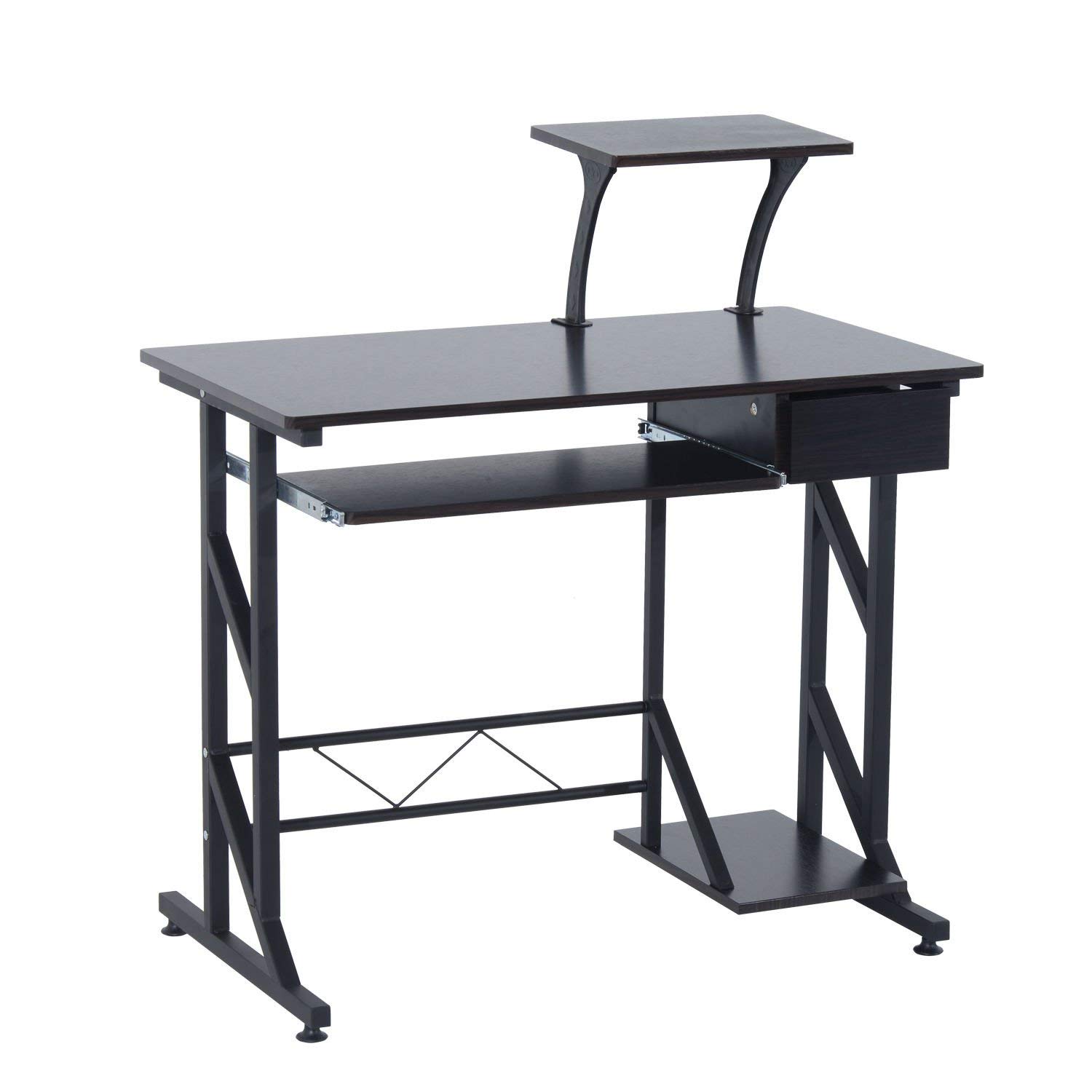 Computer Desk Sliding Keyboard Tray Drawer Host Box Shelf Home