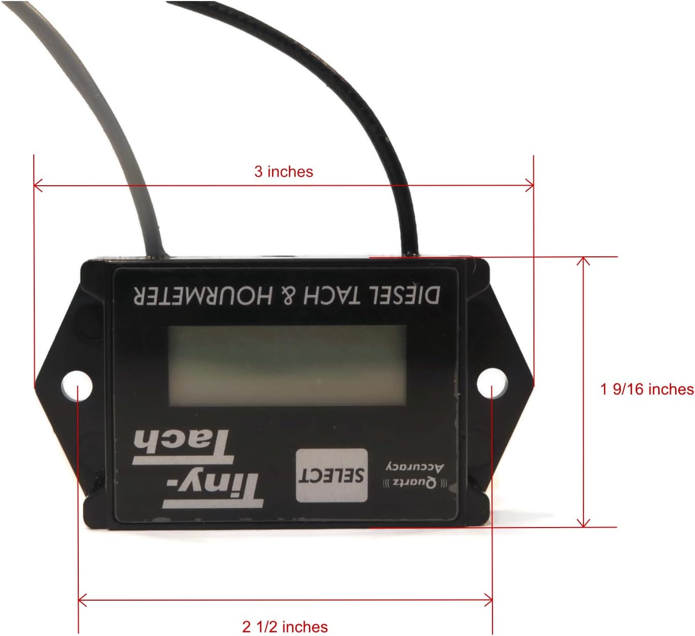 DTI Compatible Hour Meter Tachometer Replacement for Tiny Tach 1/4" Transducer DTL-1/4