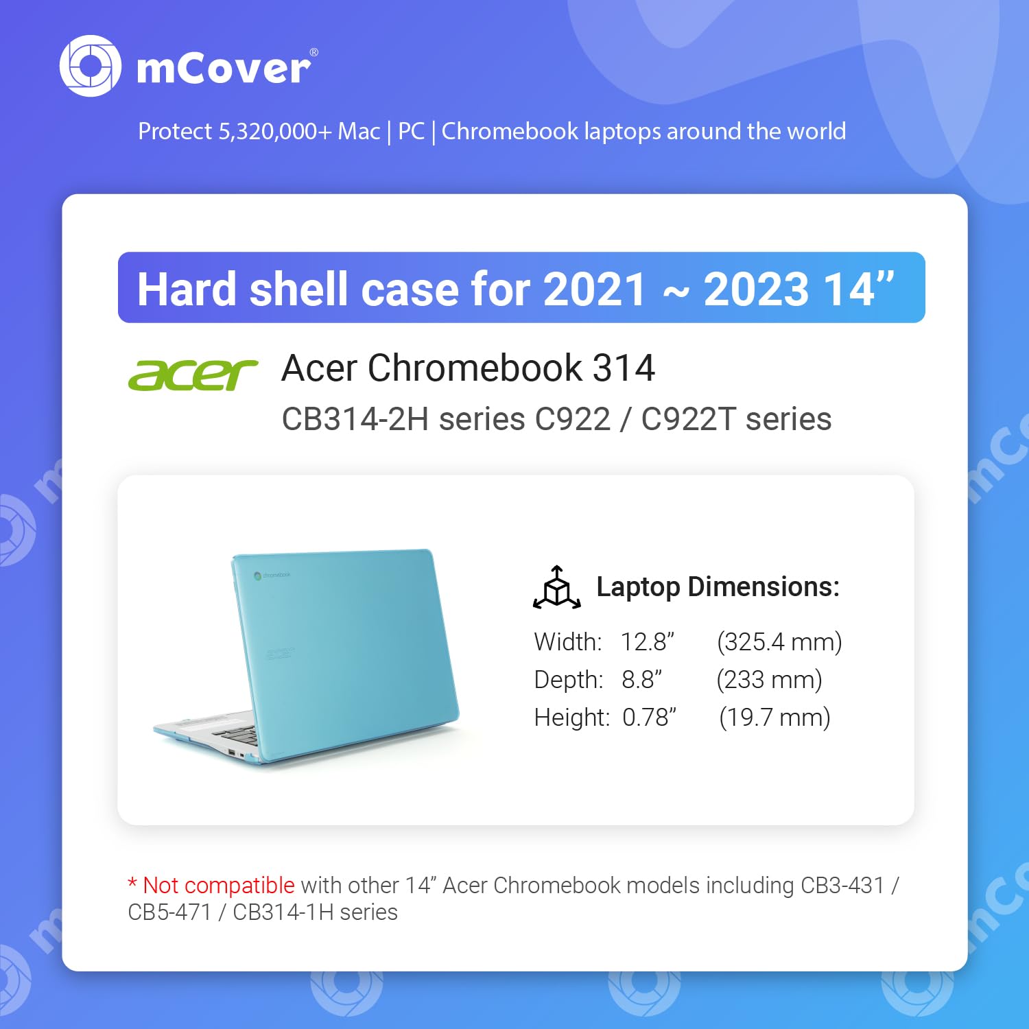 【Acer Chromebook 314】本体＋スリーブケース付き mCover Case ONLY Compatible for 2021~2023 14