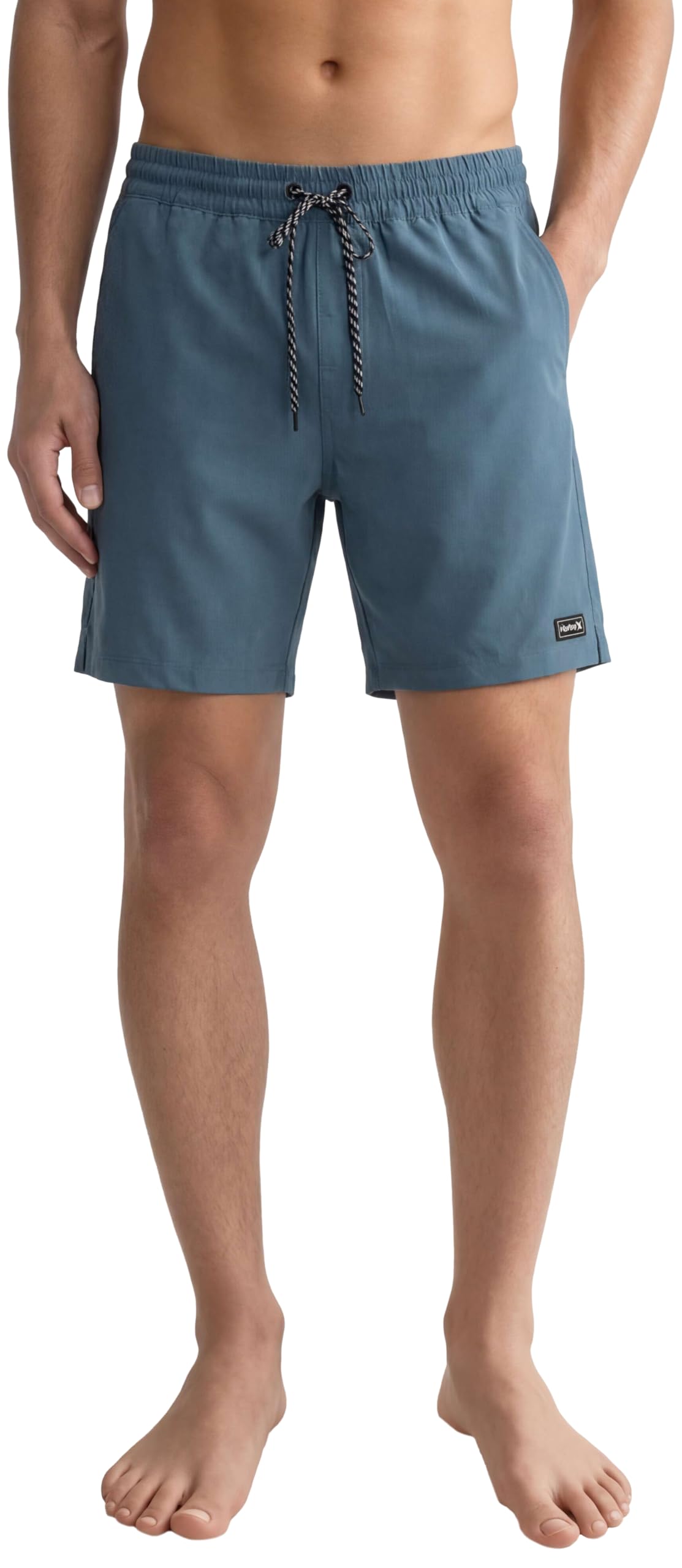 Hurley Men's Solid Volley Swim Shorts - Lightweight Quick‑Dry Board Shorts for Swimming & Beachwear