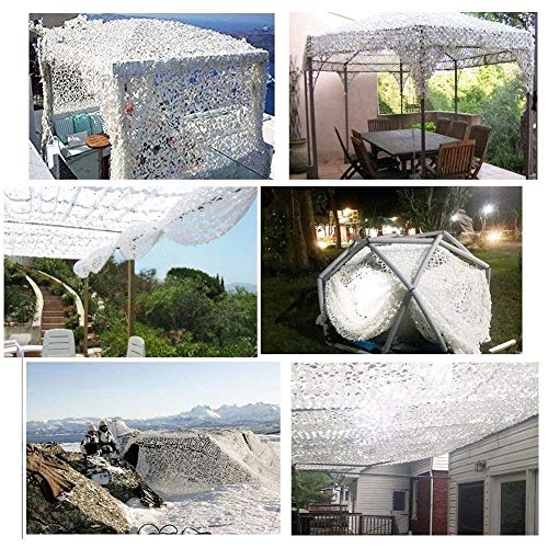 Tarnnetz Bundeswehr, Jagd Tarnung Netz - (2 × 3 M) Weiß Militär Tarnung Leichtes Waldnetz Camping Jagd Sport Jalousien… – Bild 7