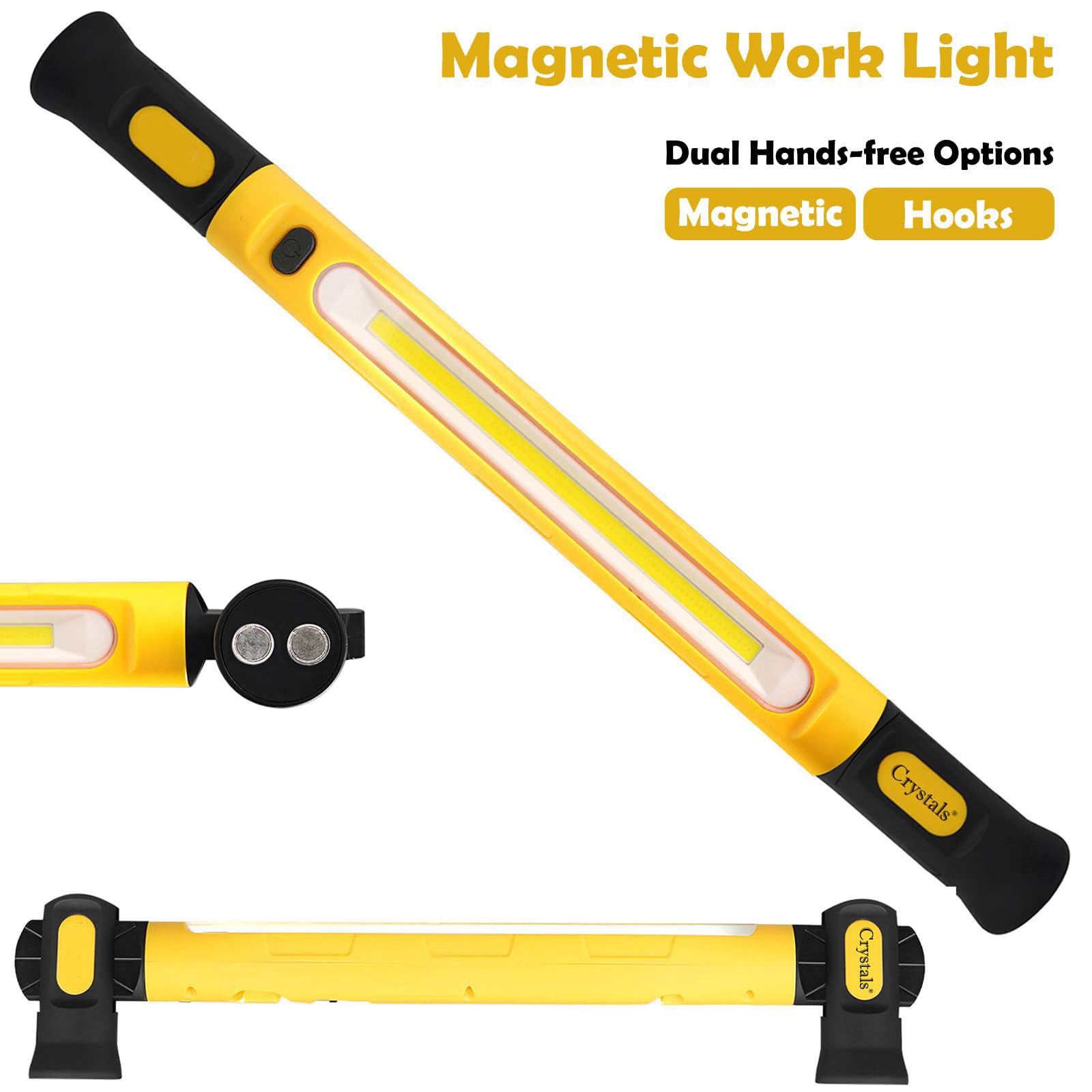 Luce da lavoro a LED ricaricabile, barra sottocofano magnetica pieghevole