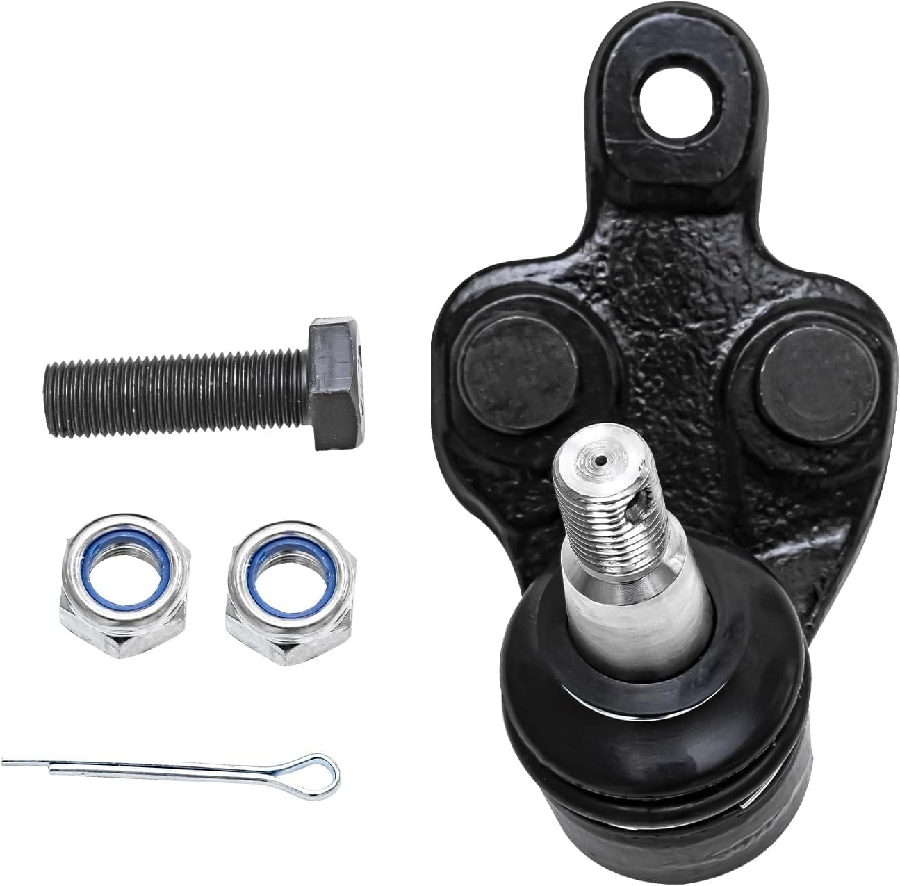 Detroit Axle - Front 4pc Suspension Kit for 04-10 Toyota Sienna, 2 Outer Tie Rods 2 Lower Ball Joints 2004 2005 2006 2007 2008 2009 2010 Replacement