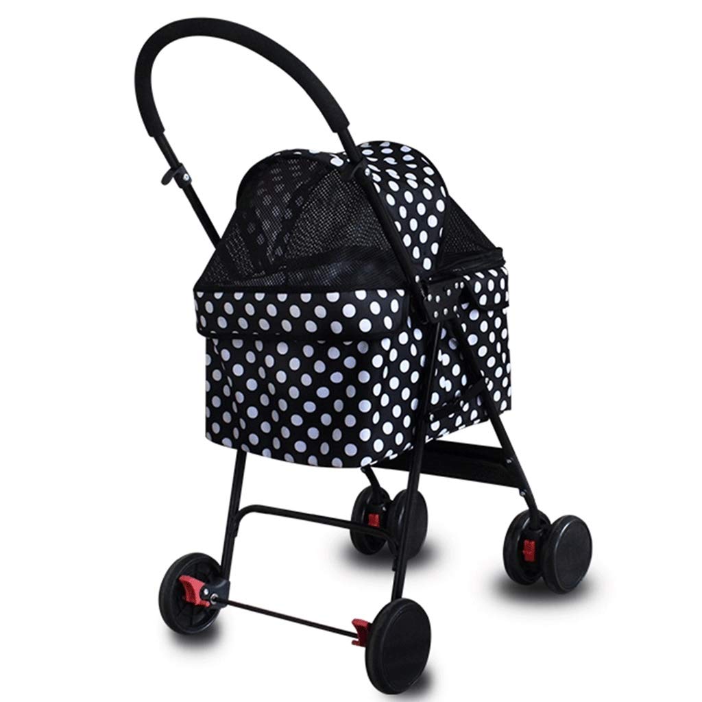 Cochecito doble para perros Cochecito para mascotas Cochecito de viaje grande para mascotas Carro grande para perros para mascotas Rodamiento espacial plegable 10 KG para cochecito de viaje para