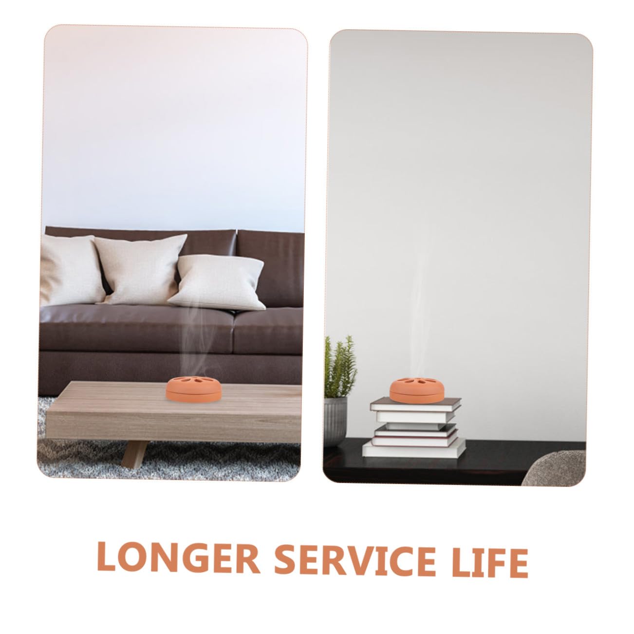 Veemoon 2 Pezzi Porta Bobina Zampirone in Terracotta con Design per Incenso e Zanzare Resistente e Facile da Pulire per Campeggio Pesca e Relax all Aperto