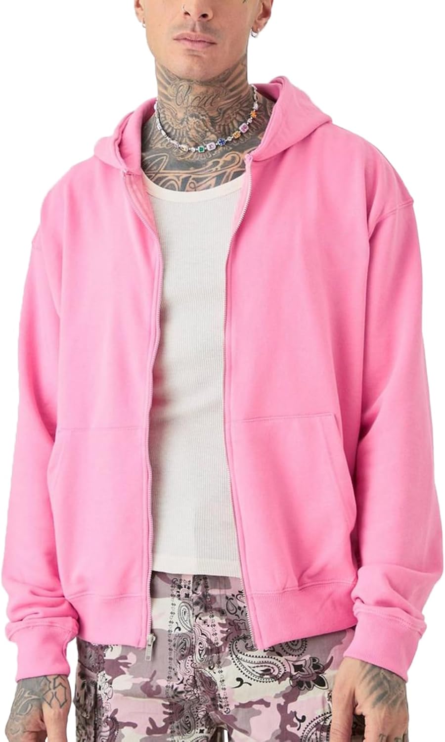 Men's Sherpa Hoodie Heavyweight Fleece Lined Zipper Jacket Warm Winter Coat Fuzzy Sweatshirt with Pocket Gifts M-3XL