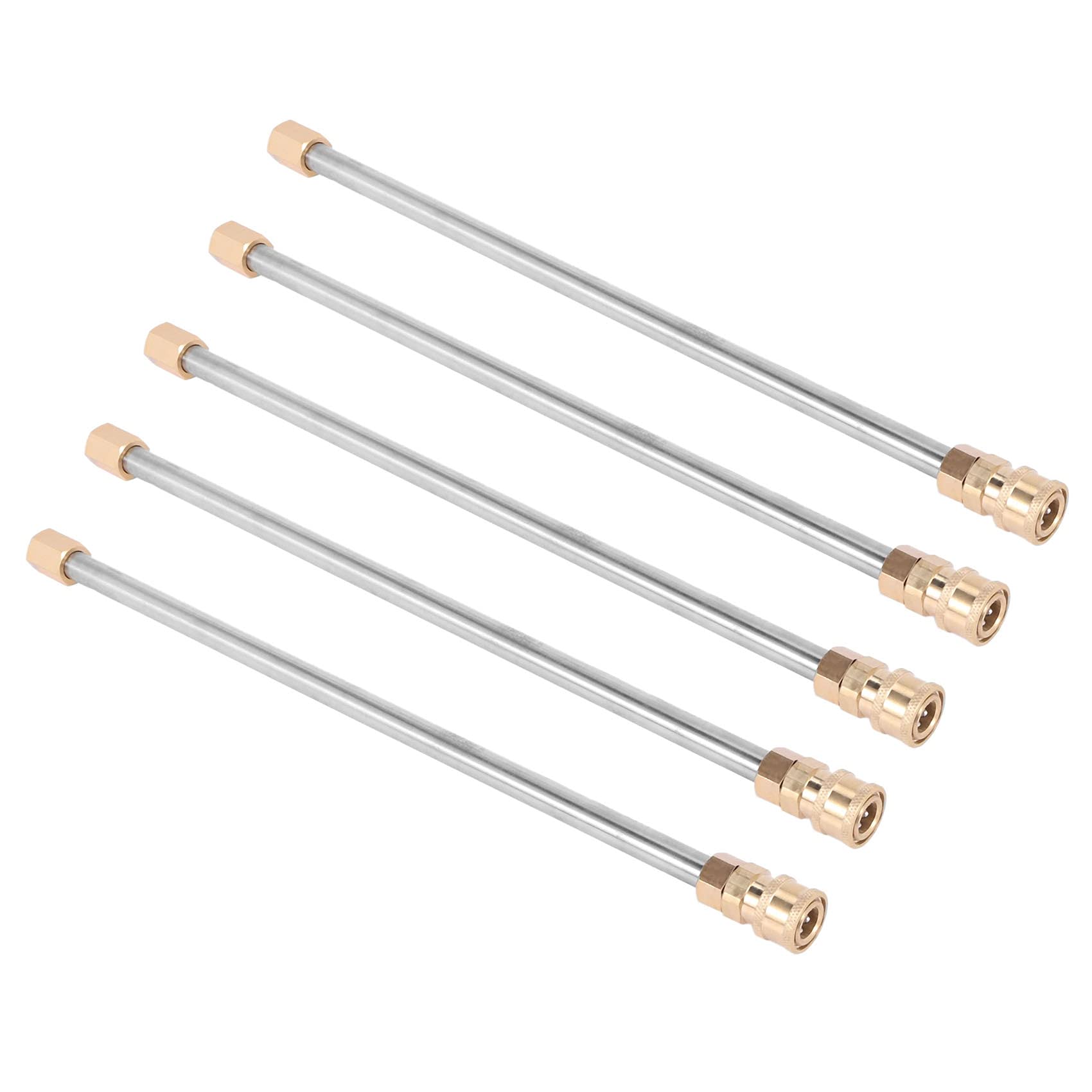 Aste Telescopiche Per Idropulitrice | 120 Pollici | Con Ugelli | Per Pulizia Grondaie E Vetri | Acciaio Inox - Foto 7