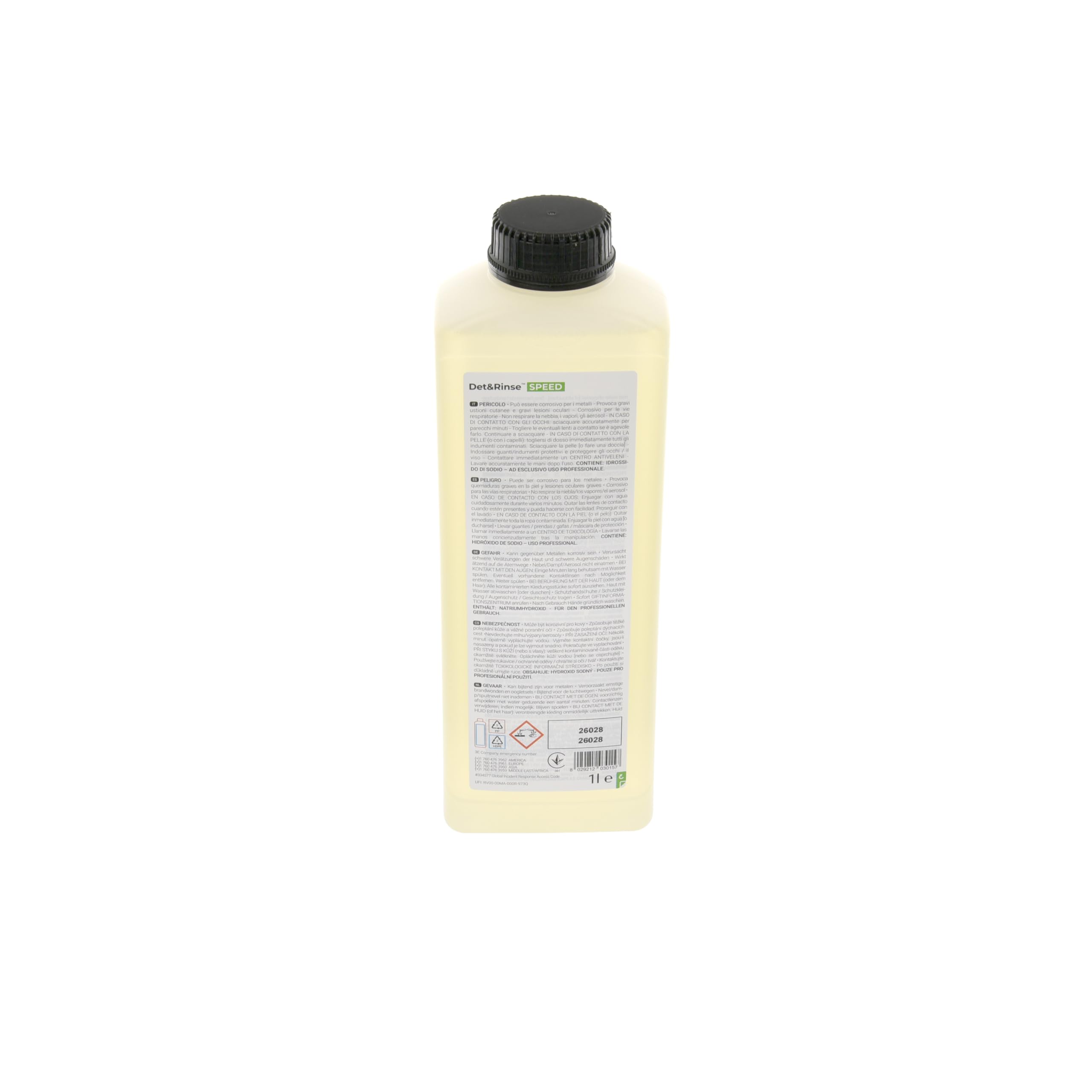 UNOX SPEED-X™ Det&Rinse SPEED Backofenreiniger 10 x 1 l DB1100A0 für SPEED-X Kombidämpfer Ofenreiniger für professionelle Gastronomiegeräte Packung mit 10 Liter