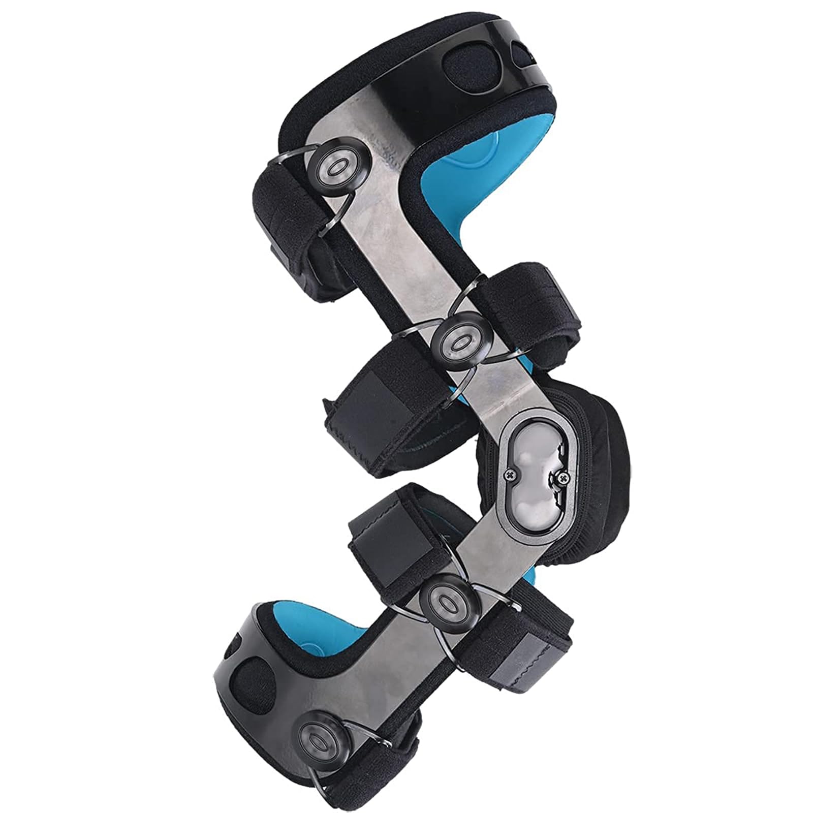 Photo 1 of Orthomen Functional Knee Brace, for ACL MCL PCL Meniscus Ligament Sports Injuries, Adjustable Hinged ROM Orthopedic Knee Orthosis for Men & Women (L-Right)