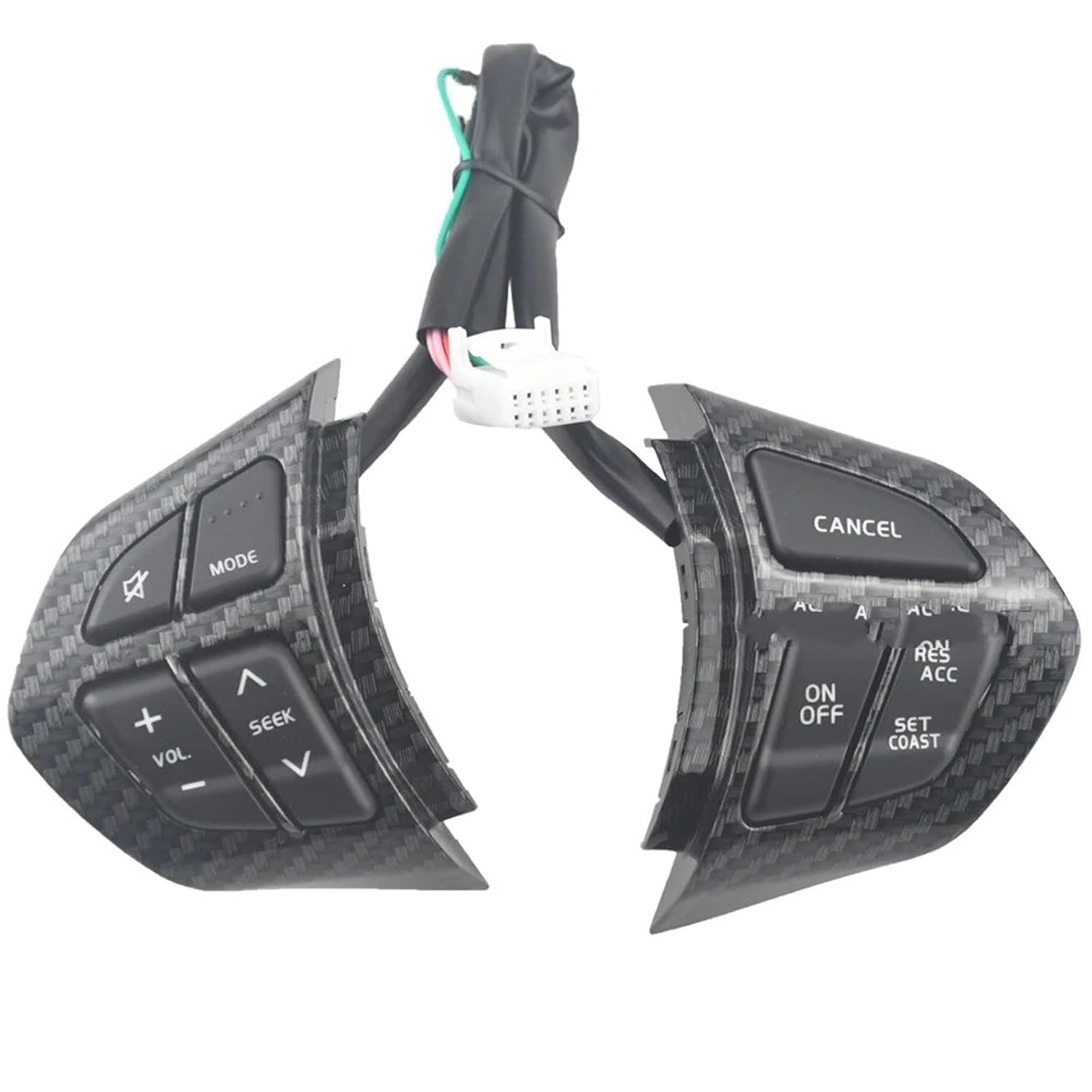 Cruise Control Switch for Suzuki for Grand for Vitara II 2005-2015 Audio Volume Cruise Control Buttons Remote Steering Wheel Button Switch (Black)