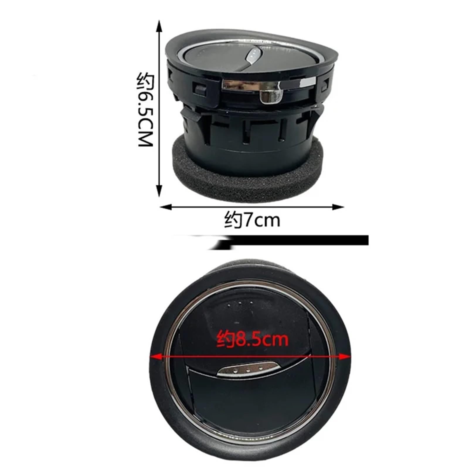 1688403 Do do Ford Mondeo Galaxy Fiesta S-MAX, wylot klimatyzacji samochodowej 6M21U018B09-ADW, osłona kratki wlotu powietrza Osłona kratki nawiewu powietrza na deskę(4pcs)