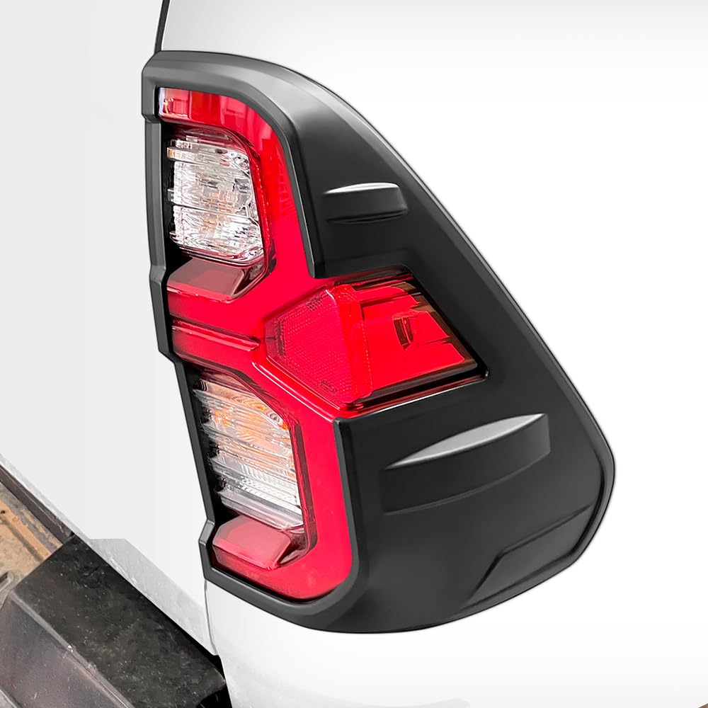 Couvre-rétroviseur pour Toyota Hilux 2021-2025 Modèle Deluxe Invincible x Hilux GR Sport Garniture de lumière ABS