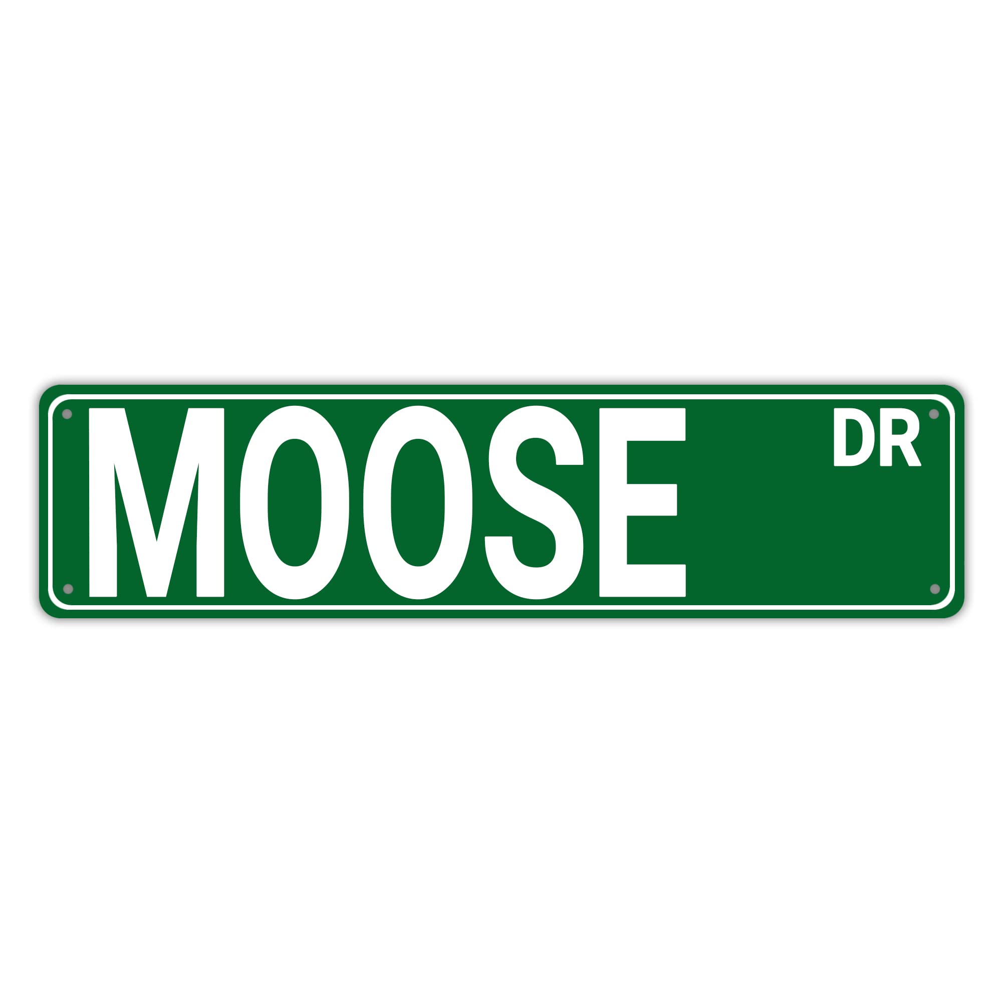 Moose Dr Retro Tin Signs Aluminum Metal Sign Gift for Home Kitchen Garden Wall Yard Coffee Art Plaque Decor 4x16 Inch
