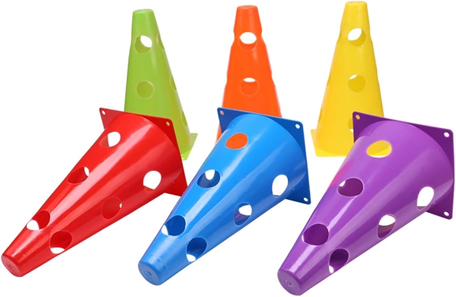 Soccer Cones for Training 24PCS Durable Mark Cones Football Agility Training Sport with Hole