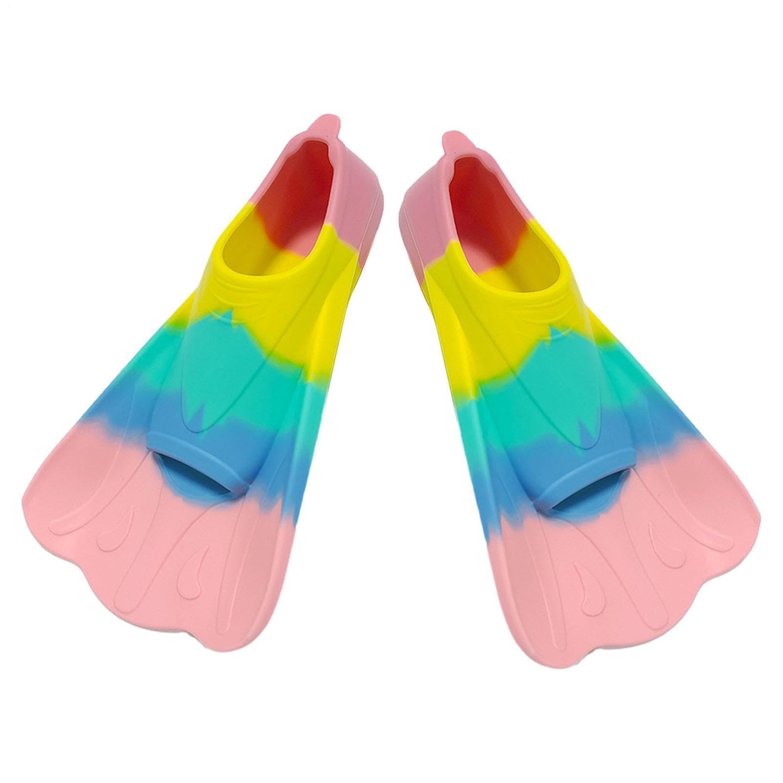 Silicone Swim Fins Youth, Children Flippers Swimming Training Fins, Comfortable Silicone Swimming Floating Flippers For Girls Boys