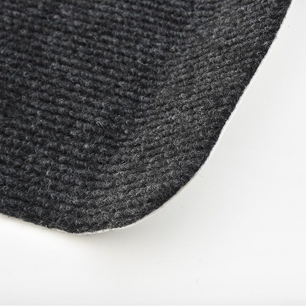 Tappeto Antiscivolo Per Scale 20.1x76.2 Cm | Grigio Chiaro | Autoadesivo | Sicurezza Anziani E Animali