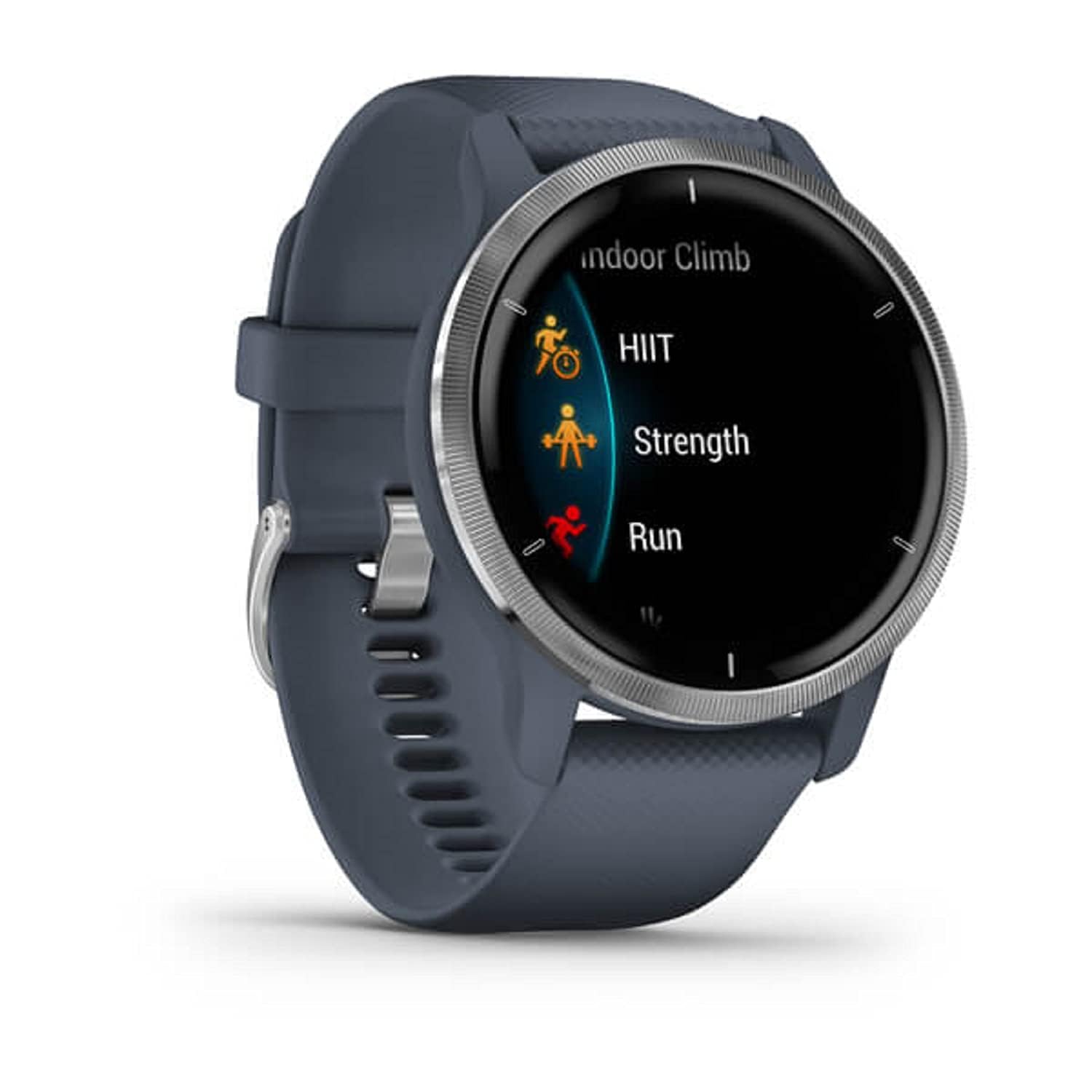 Garmin Venu 2 GPS 43mm Smartwatch, AMOLED Touchscreen, All-day Advanced Health & Fitness Features, Music Storage, Wellness Smartwatch with up to 11 days battery life, Granite Blue - Image 4