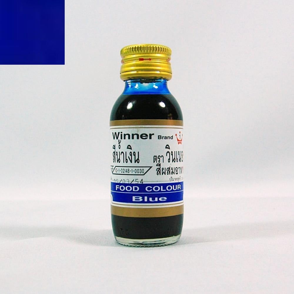 Food Coloring 1 oz Liquid Cake Beverage Icing Caramel, Blue dark