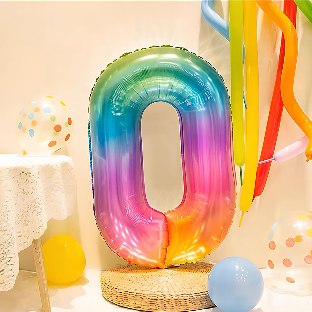 Foil Globo Número 5 Azul 40" (101cm), Inflable Helio o aire, Gigante Numeros 0-9, 10-19, 20-29, 30-100, Grande Globos Decoración para La Boda Aniversario y Cumpleaños Fiestas — view 425