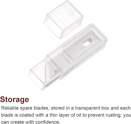 Miniatura 4 de HARFINGTON 60 cuchillas de repuesto para cuchillos Exacto #19, cuchillas de repuesto de precisión Exacto, cuchillas de repuesto para bricolaje,