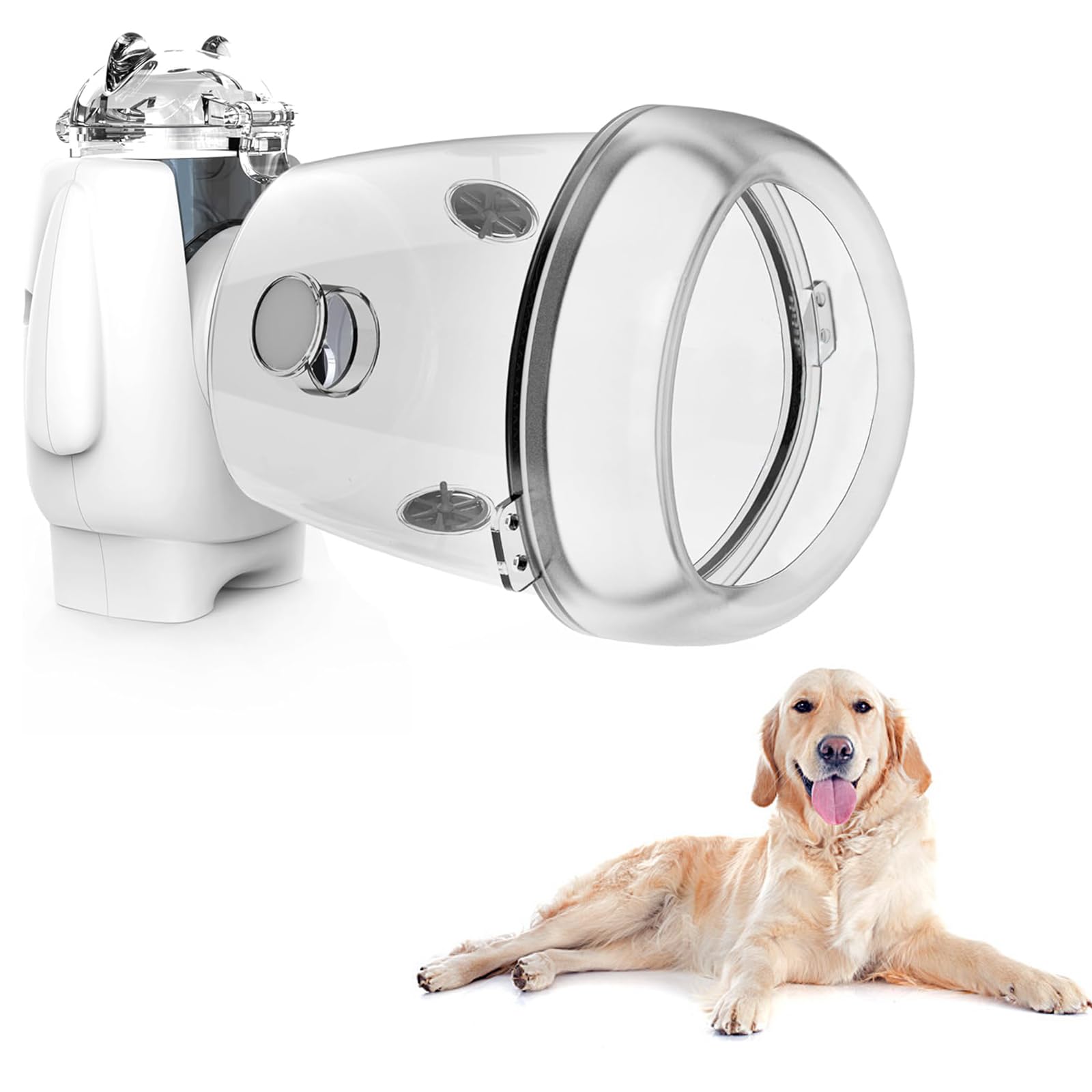 STARSUM Pet Nebulizer for Dogs, Dog Nebulizer and Inhaler Mask for Large Dogs, Low Noise and Light Weight, Suitable for Large Dog (L)