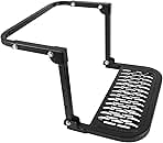 Folding Heavy Duty Tire Step for Truck, SUV and RV Adjustable Tire Mounted Step Fit Most Tire from 10.2” to 14.4”, Rated up to 300 Lbs, Shark Jaw Shape Non-Slip Design, Black