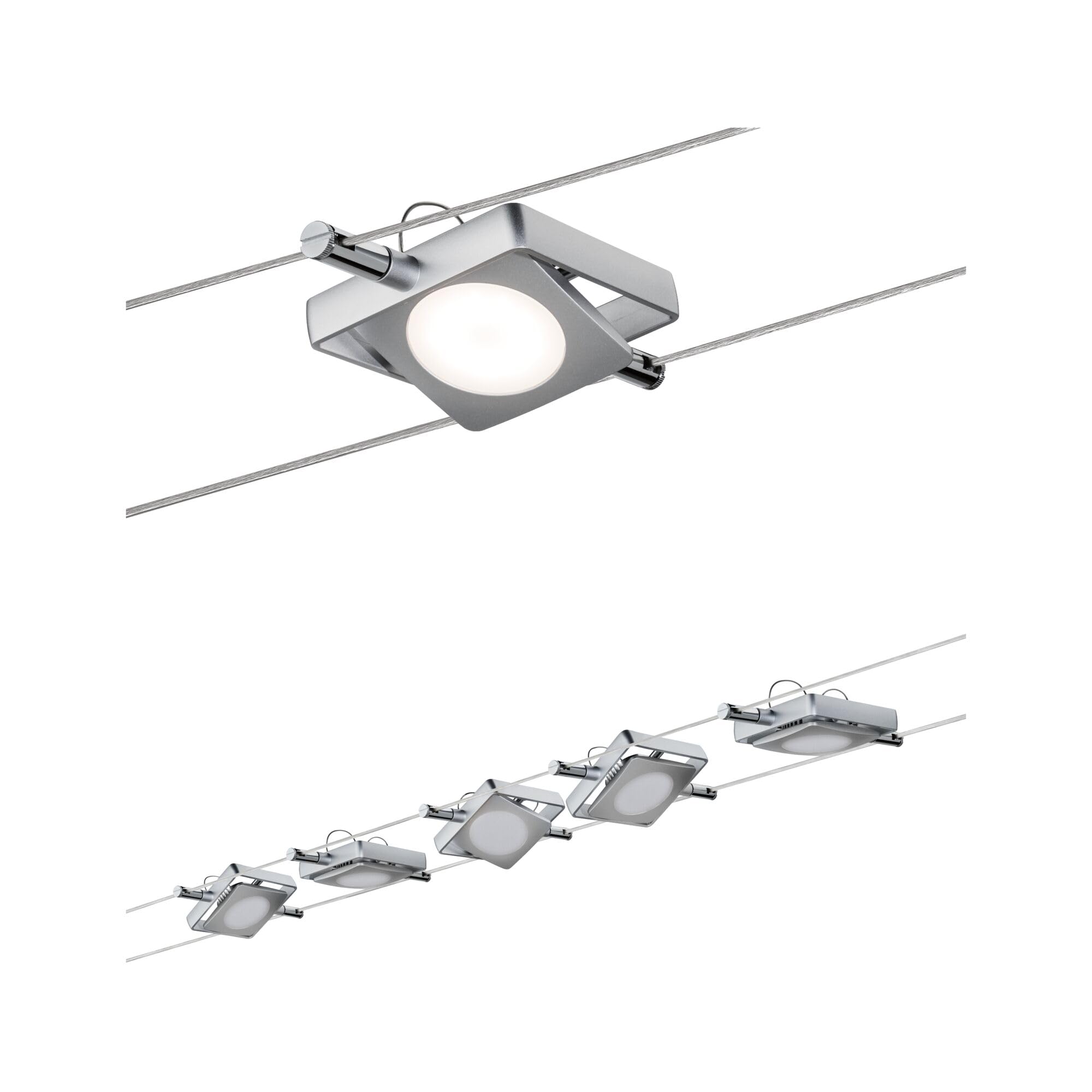 Paulmann 941.08 Seilsystem, Integriert, silber
